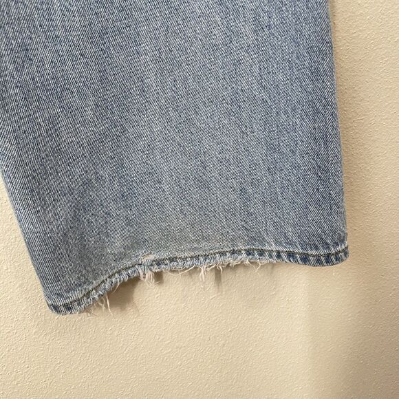 Pacsun Low Rise Baggy Wide Leg Jeans Womens 29 Light Wash Blue Zip Fly 5 Pocket - Picture 8 of 10